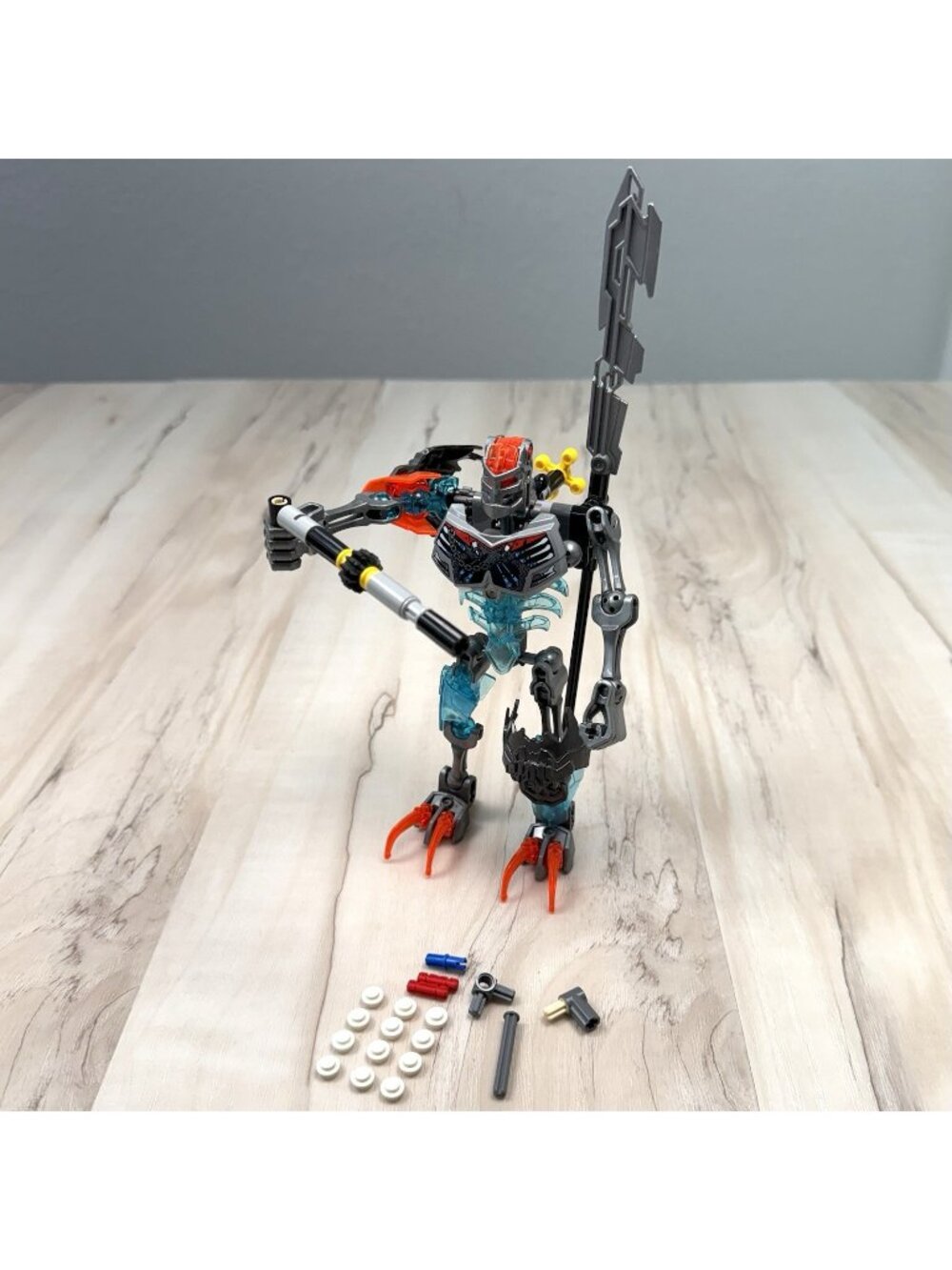 2015 LEGO Bionicle 70791 Skull Warrior INCOMPLETE Missing Bow Pieces Masks READ
